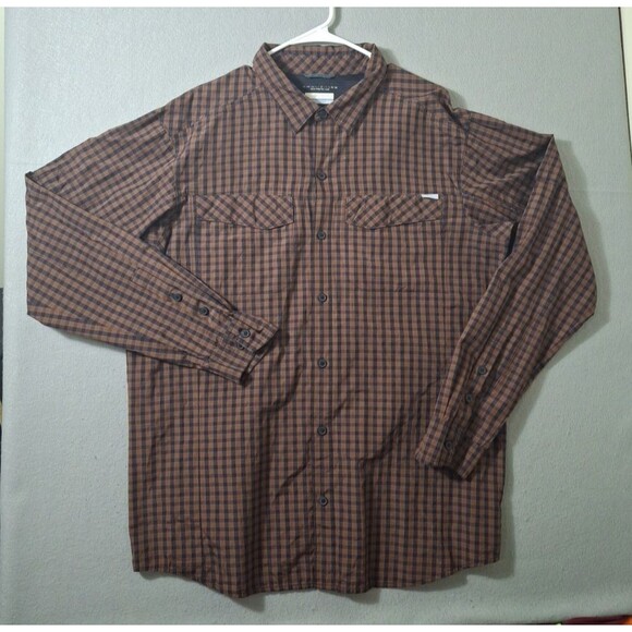 Columbia Shirt Mens XL Plaid Omni Shade Sun Protection Outdoor Fishing Vented - Picture 1 of 7